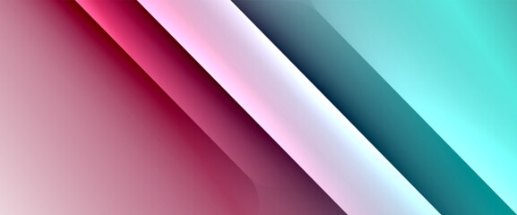 Fototapeta premium Fluid gradients with dynamic diagonal lines abstract background. Bright colors with dynamic light and shadow effects. Vector wallpaper or poster
