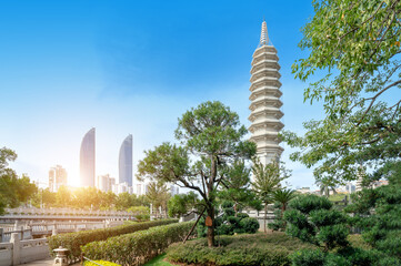 Temple tower at South Putuo Temple in Xiamen