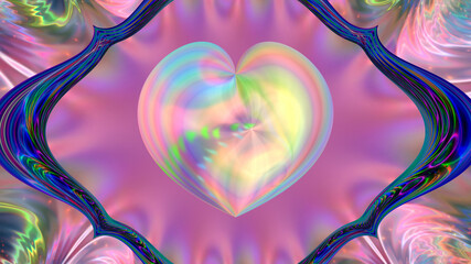 Abstract pink romantic Valentine's Day background