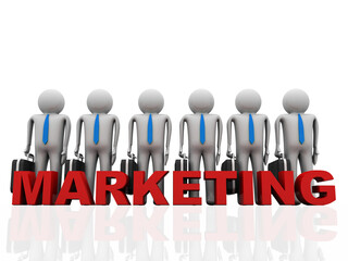 3d illustration Business Network concept
