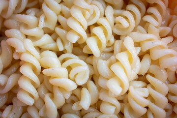 close up of a pile of pasta