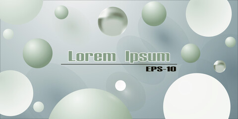 Background with flying balls. Applicable for design cover, presentation, invitation, flyer, poster and business card, design packagin. Vector illustration eps-10