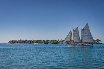 sailing boat in the bay