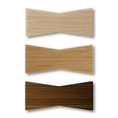 Wooden Empty Signboard Badge, Collection