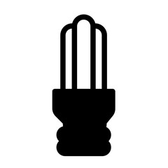 energy lamp icon logo or illustration with solid stroke style vector design. perfect use for web, mobile app, pattern, design etc.