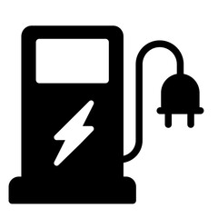 energy station icon logo or illustration with solid stroke style vector design. perfect use for web, mobile app, pattern, design etc.