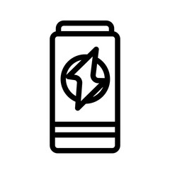energy drink icon logo or illustration with outline stroke style vector design. perfect use for web, mobile app, pattern, design etc.