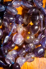 Irregular iolite beads