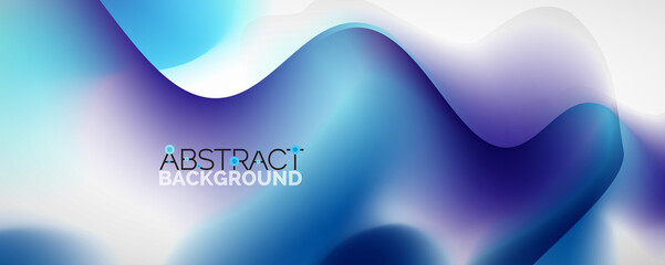 Fluid color gradient abstract background, trendy colorful wallpaper. Vector illustration for placards, brochures, posters, banners and covers