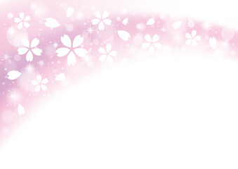 ピンク色の桜の花の背景