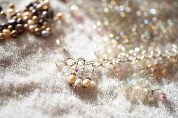 Making a beaded bracelet