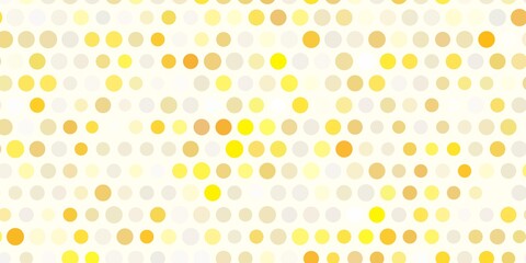 Light orange vector pattern with spheres.