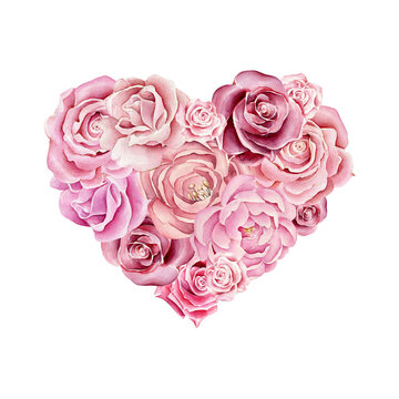 Heart of roses