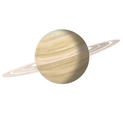 Saturn planet isolated 