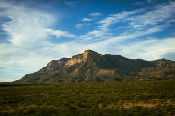 Fototapeta na wymiar El Capitan and the Guadalupe Mountains