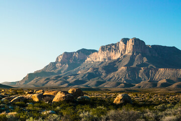 El Capitan and the Guadalupe Mountains in Far West Texas