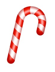 candy cane isolated on white
