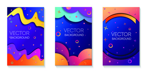 Abstract colorful cover page, magazine,freeform,vector background
