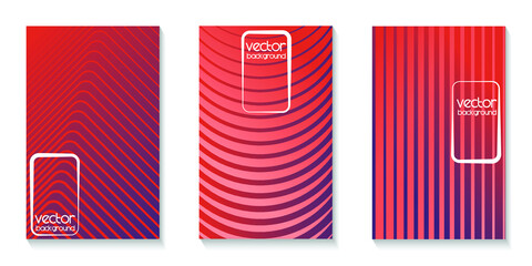 Red and orange gradient color triangle circle and line ,cover page , vector background 