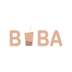 Boba bubble milk tea title