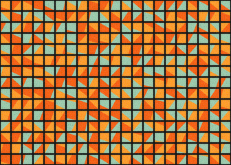 Abstract Geometric Pattern generative computational art illustration