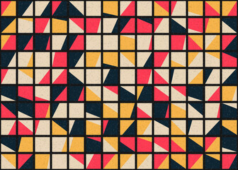 Abstract Geometric Pattern generative computational art illustration