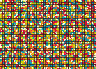 Obraz premium Abstract Geometric Pattern generative computational art illustration