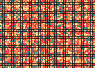 Abstract Geometric Pattern generative computational art illustration