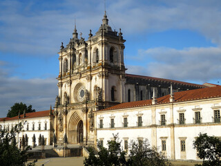 Fototapeta na wymiar The Alcobaça Monastery (Mosteiro de Alcobaça) in Alcobaça, PORTUGAL