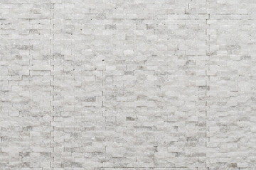White modern decorative natural stone for inside. Panel wall small marble brick background texture, decorative pattern quartz stone mosaic. interior decoration of the room