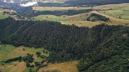 Chaine des puys et puy-de-Sancy en Auvergne