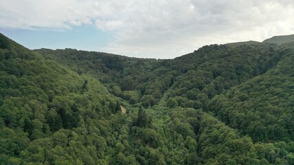 Chaine des puys et puy-de-Sancy en Auvergne