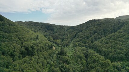 Obraz premium Chaine des puys et puy-de-Sancy en Auvergne