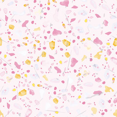 Terrazzo Texture Vector. Flooring Seamless Pattern