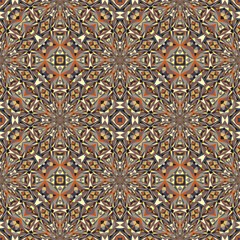 Geometric seamless pattern, ornament, abstract colorful background, fashion print, vector texture.