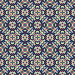 Geometric seamless pattern, ornament, abstract colorful background, fashion print, vector texture.