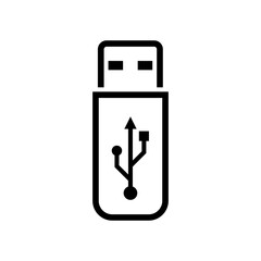 USB icon vector.