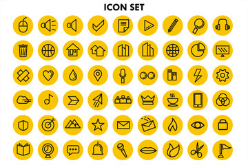 Icon set vector illustration
