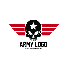 Army Skull E Sport Logo 
