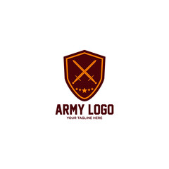Shield and sword Army logo 