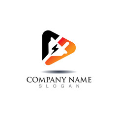 Lightning Logo electricity Template Design Vector Design Concept, Creative
