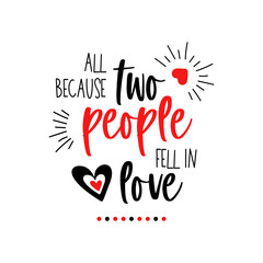 Two people fell in love first Valentines Day