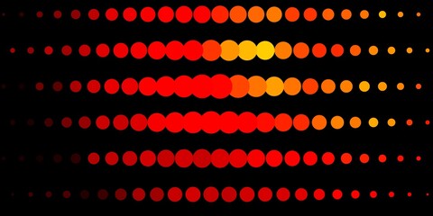 Dark Orange vector layout with circle shapes.