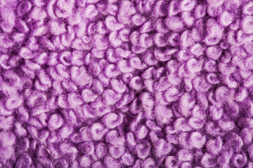 Texture of purple terry towel
