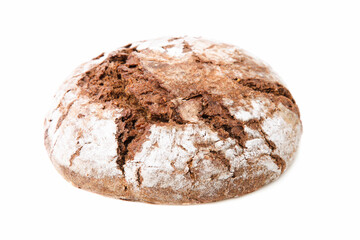 Loaf of round rye bread