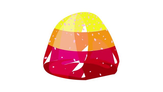 Jelly bonbon icon animation best object on white background