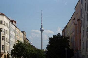 Naklejka premium TV tower in berlin, germany.