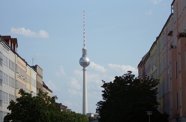Fototapeta na wymiar TV tower in berlin, germany.
