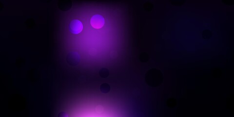 Dark purple vector background with random forms.