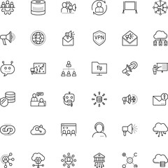 communication vector icon set such as: force, restricted, relation, services, junk, strength, banking, transaction, delegation, ipad, smart, audience, pro, presenting, chatterbot, ball, telephone
